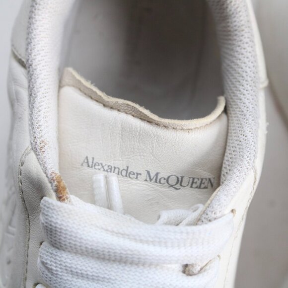 Alexander McQueen Women's White Sprint Runner Low-Top Leather Sneakers sz 36 / 6 - Picture 10 of 14